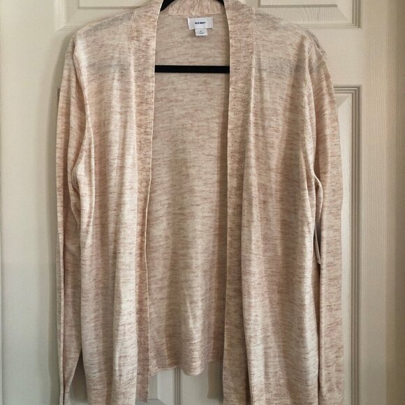Old Navy BNWT tan marbled open cardigan sweater XL - Picture 1 of 5